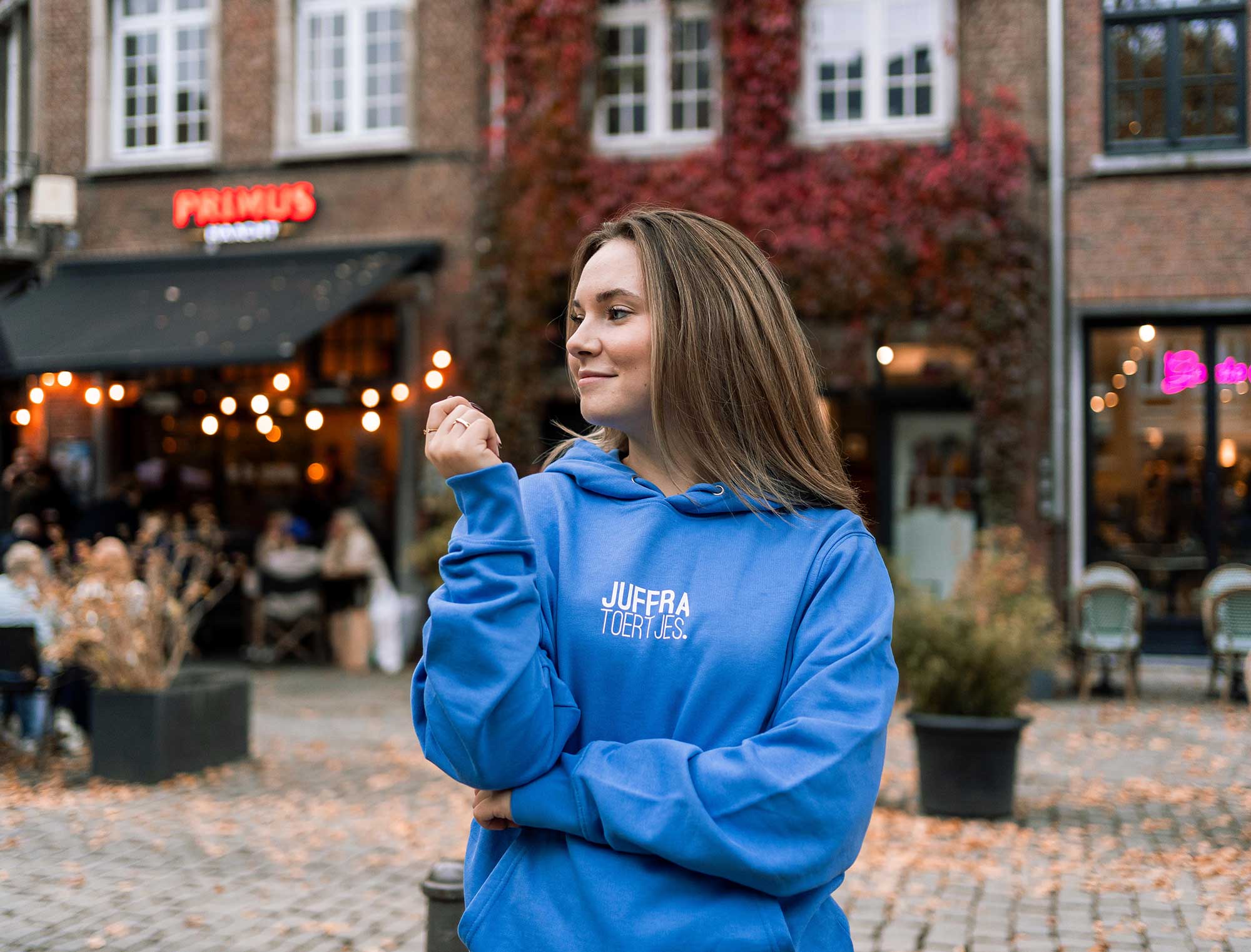 Hoodie • JUFFRA TOERTJES. • Blauw • Unisex