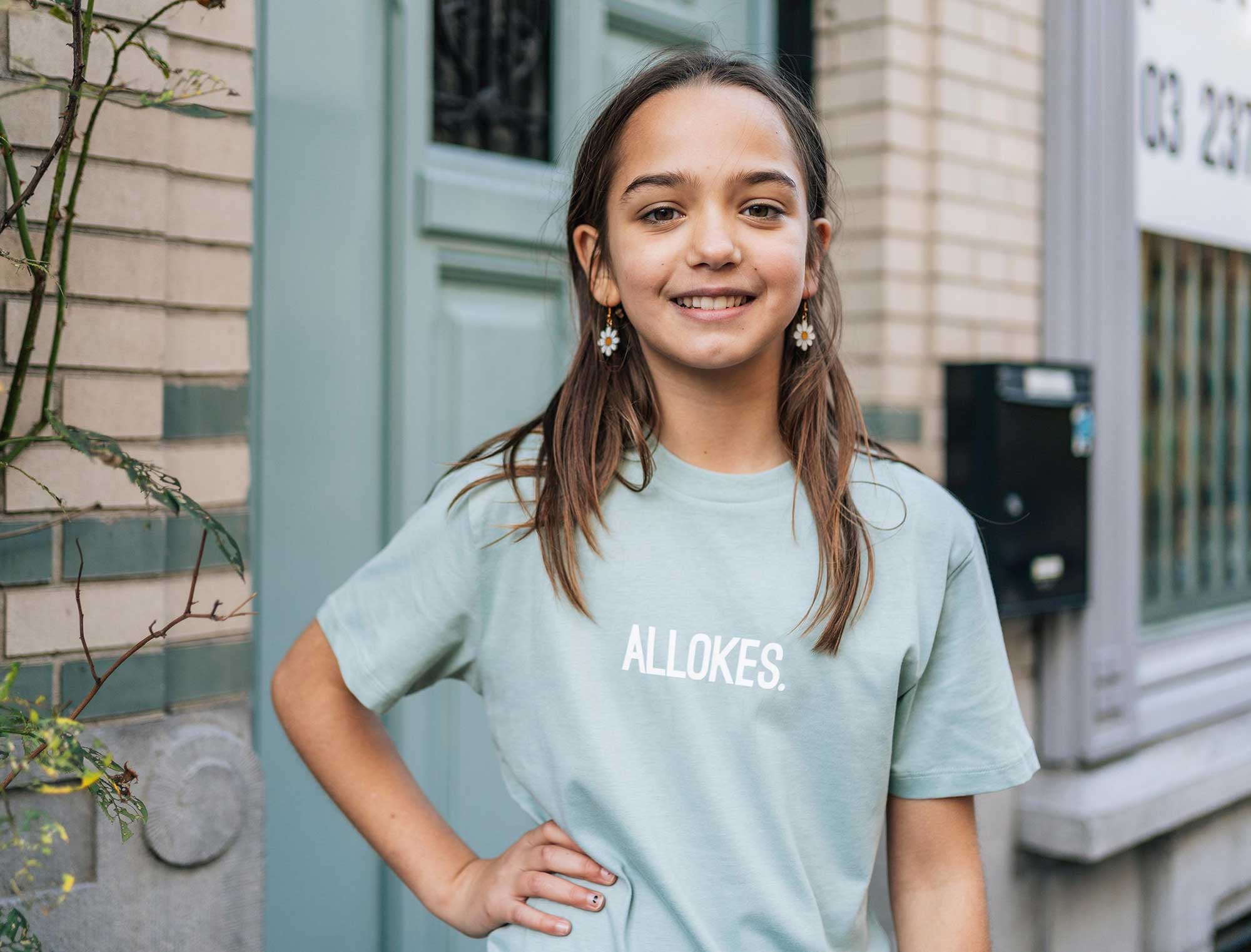 T-shirt • ALLOKES. • Groen • Kinderen