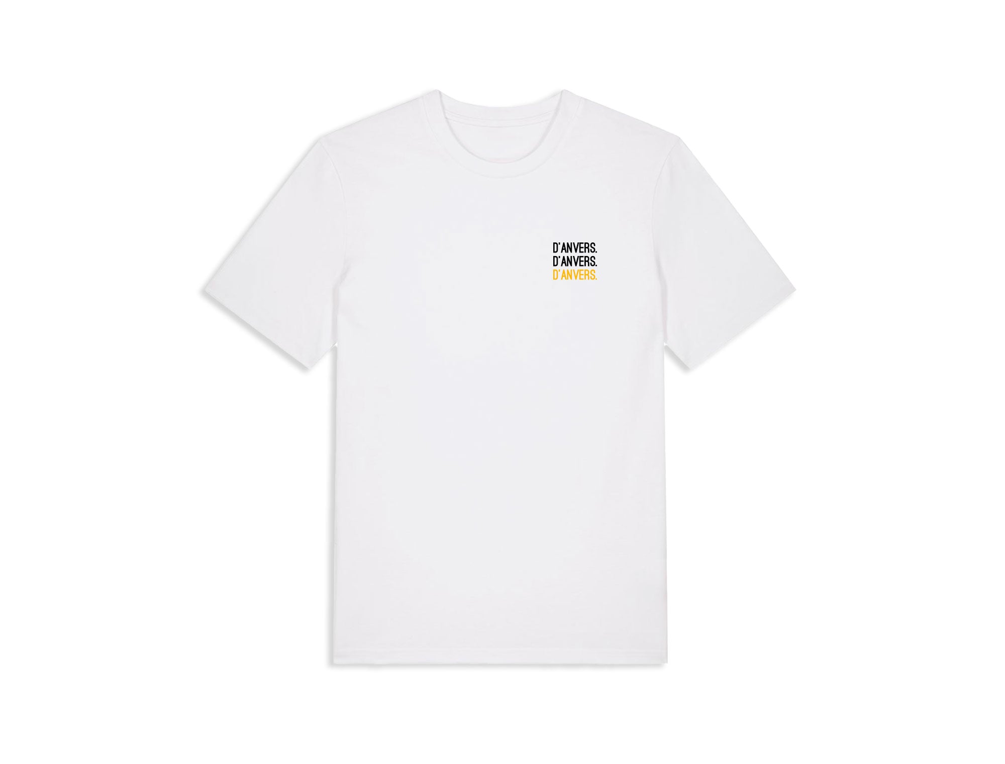 Witte T-shirt met opdruk d'ANVERS.